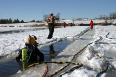 channel for diving ice