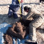 careful excavation of another potential buried UXO