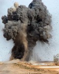 controlled detonation of UXO