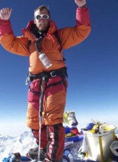 Max O'Meara atop Mt. Everest