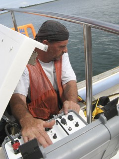 monitoring the dive boat communications