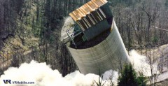 precision demolition of LG silo