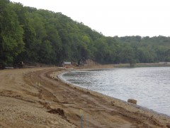 project included shoreline grading and reinforcement