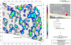 site survey map shows potential UXO locations